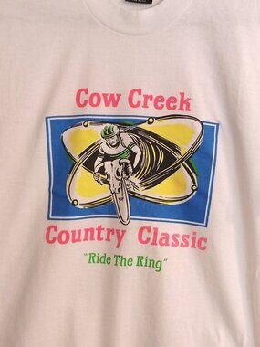 Vintage Collectible Cycling T-shirt: Cow Creek Country Classic "Ride the Ring"